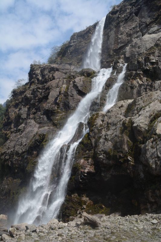 Nuranang waterfalls outside Jang town.