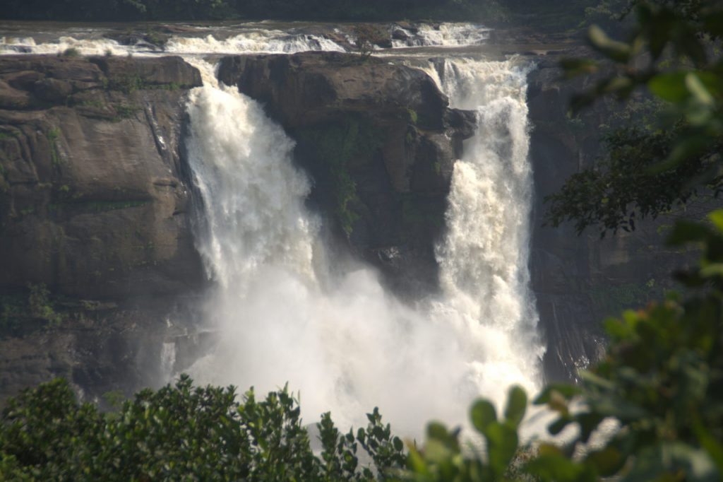 The massive Athirapalli waterfall.