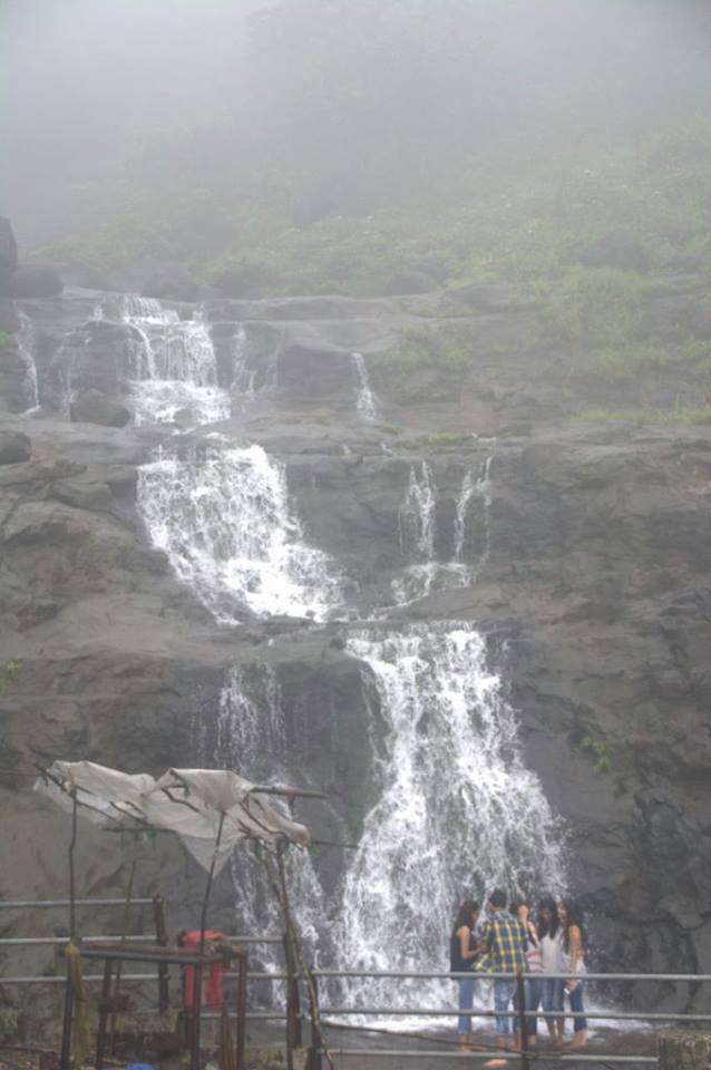 One of the several road-side waterfalls at Malshej Ghat.